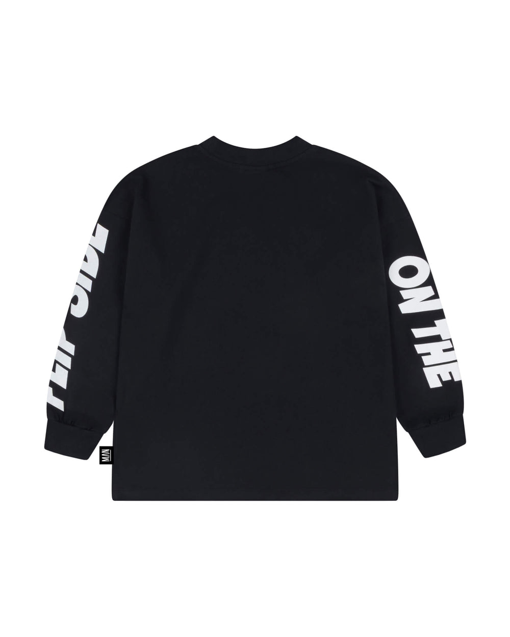 Little Man FLIPSIDE Longsleeve - Unisex Kindershirt - Zwart 3