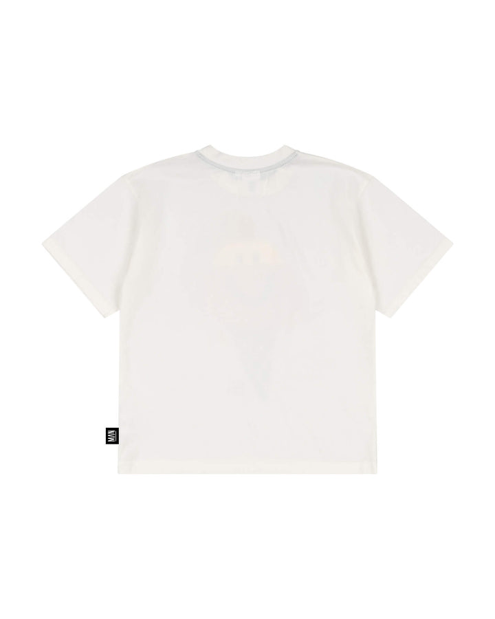 Little Man HAPPY CONE Skate T-Shirt - Kindershirt Off White 3
