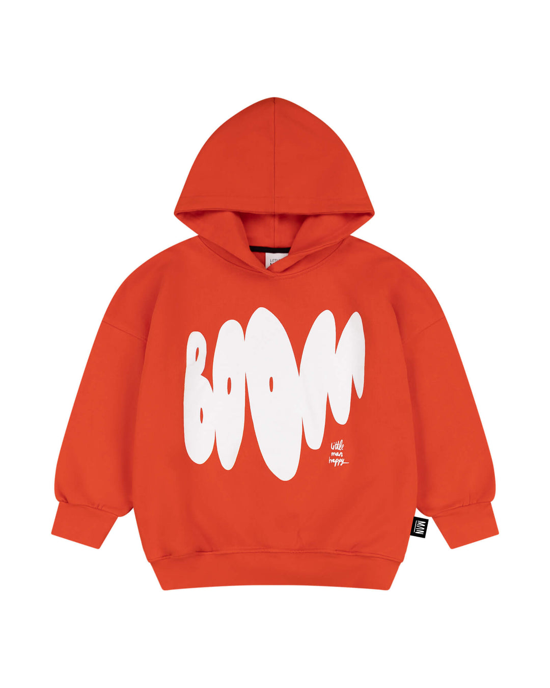 Little Man Happy BOOM Hoodie - Kinder Hoodie - Rood 1