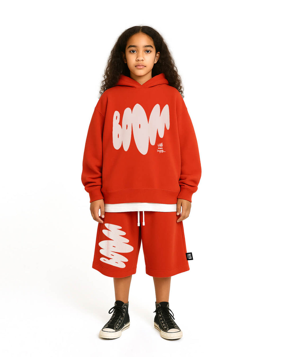 Little Man Happy BOOM Long Shorts - Kinder Jogging Short 2