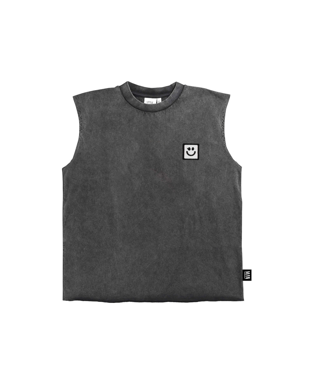 Little Man Happy LMH Tank - Kinder Tanktop - Washed Black 1