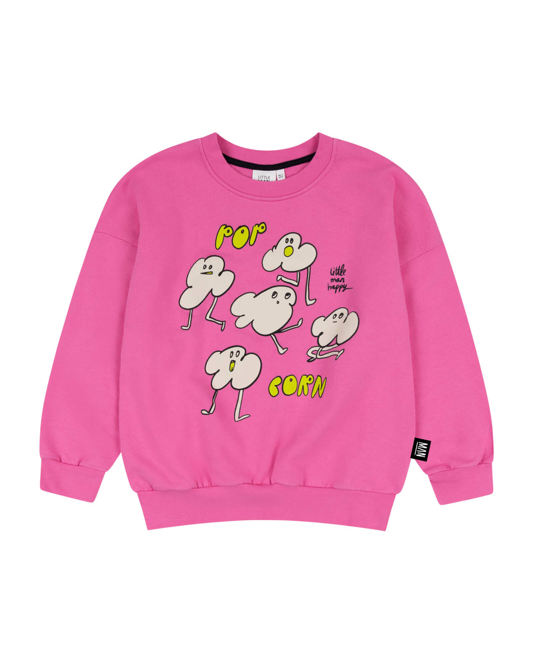 Little Man Happy POPCORN Sweater - Meisjessweater - Roze 1