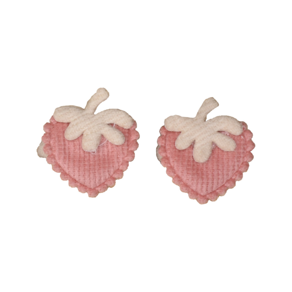 Little Yune Elastiekjes set van 2 Aardbei - Roze 1