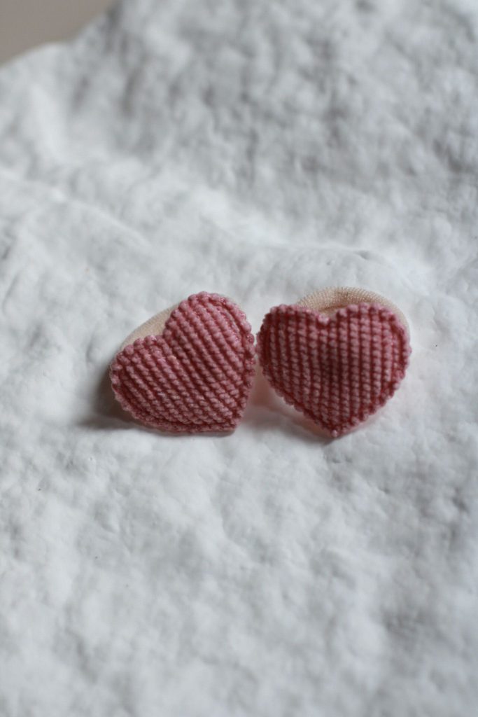 Little Yune Elastiekjes set van 2 Cuddle Hearts Dusty Roze 2