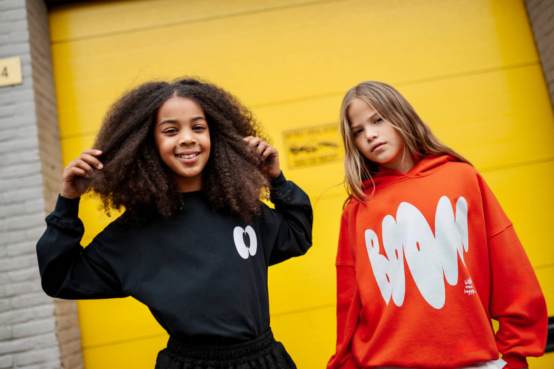 Little Man Happy BOOM Hoodie - Kinder Hoodie - Rood 6