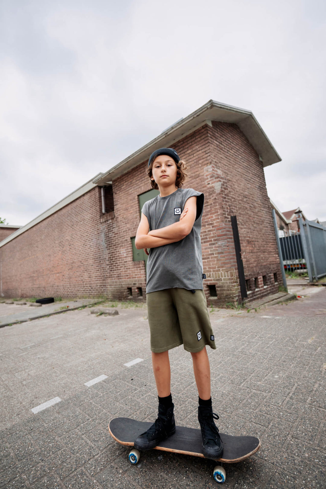 Little Man Happy LMH Tank - Kinder Tanktop - Washed Black 6