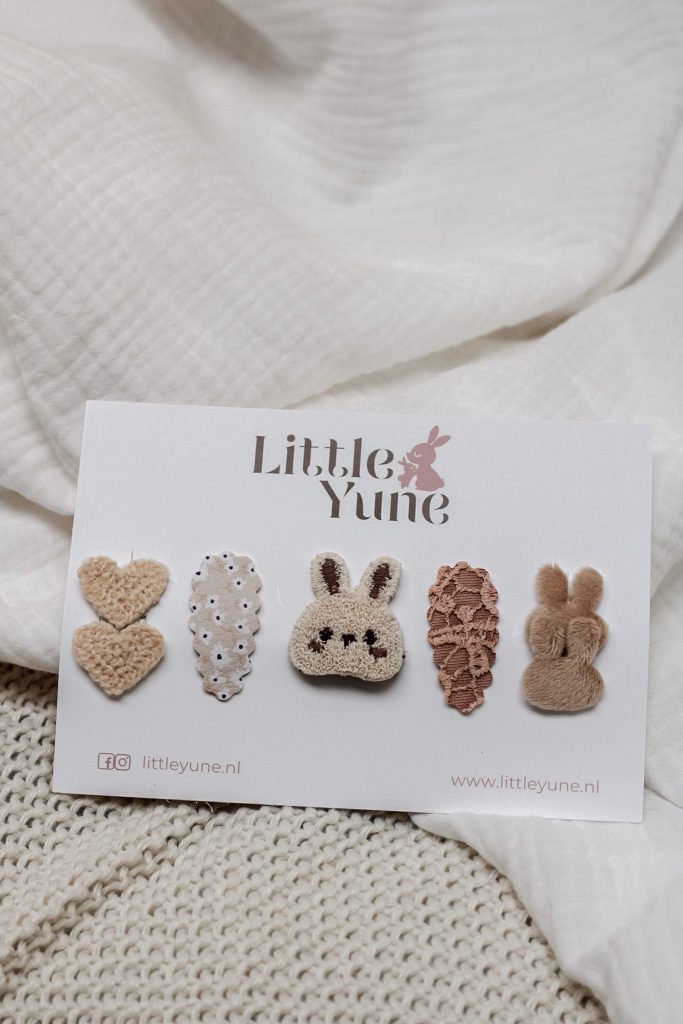 Little Yune Antislip Haarspeldjes Set Bunny Cuddle - Baby 2