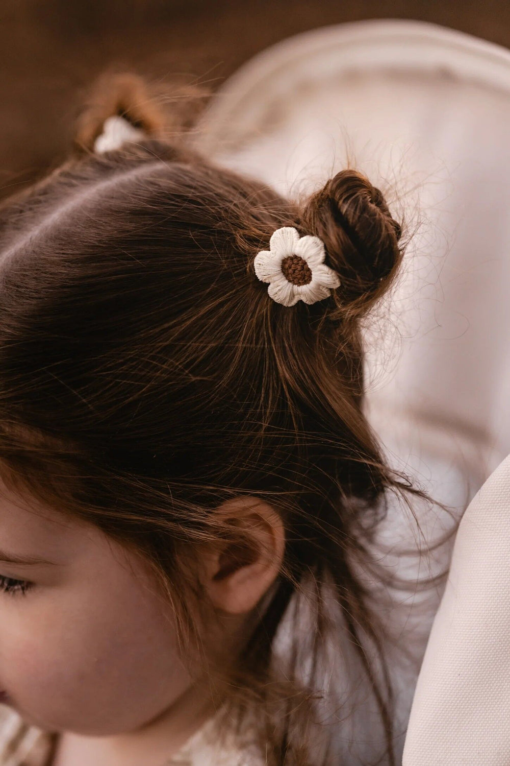 Little Yune Elastiekjes set van 2 Ninte Wit - Wit/Bruin 2