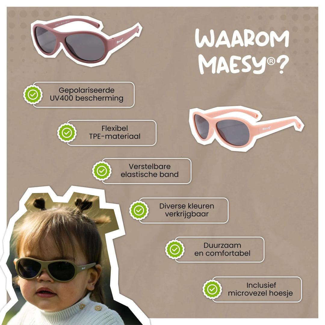 Maesy Baby Zonnebril Joya - 0 t/m 2 jaar - Flexibel - Ecru 7