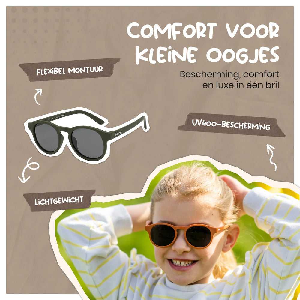 Maesy Kleuter Zonnebril Faela - 3 t/m 6 jaar -Flexibel Bruin 2
