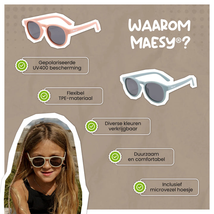 Maesy Kleuter Zonnebril Faela - 3 t/m 6 jaar -Flexibel Bruin 7