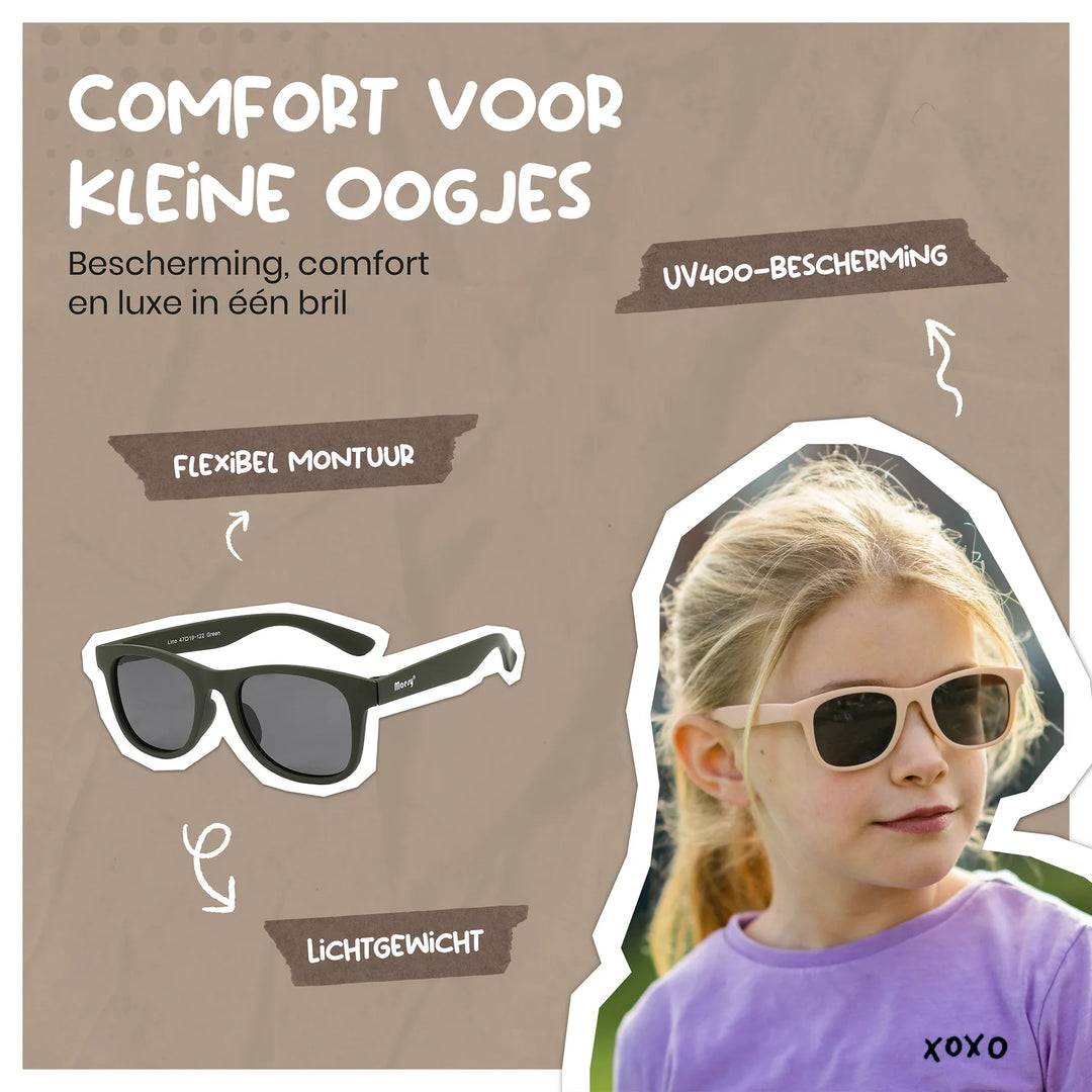 Maesy Kleuter Zonnebril Lino - 3 t/m 6 jaar - Flexibel Blauw 2