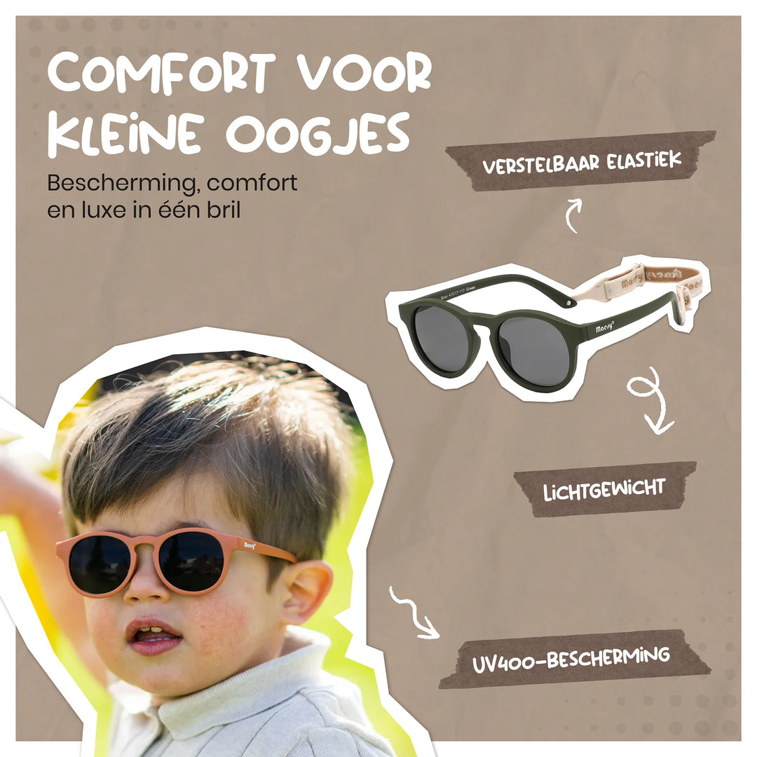 Maesy Peuter Zonnebril Bowi - 1 t/m 3 jaar - Flexibel Blauw 2
