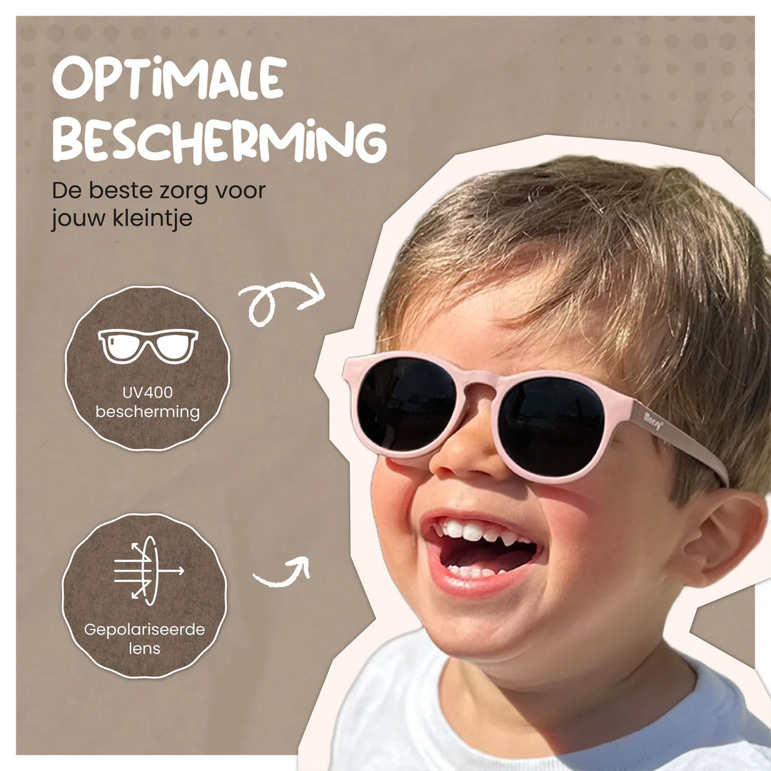 Maesy Peuter Zonnebril Bowi - 1 t/m 3 jaar - Flexibel Taupe 3