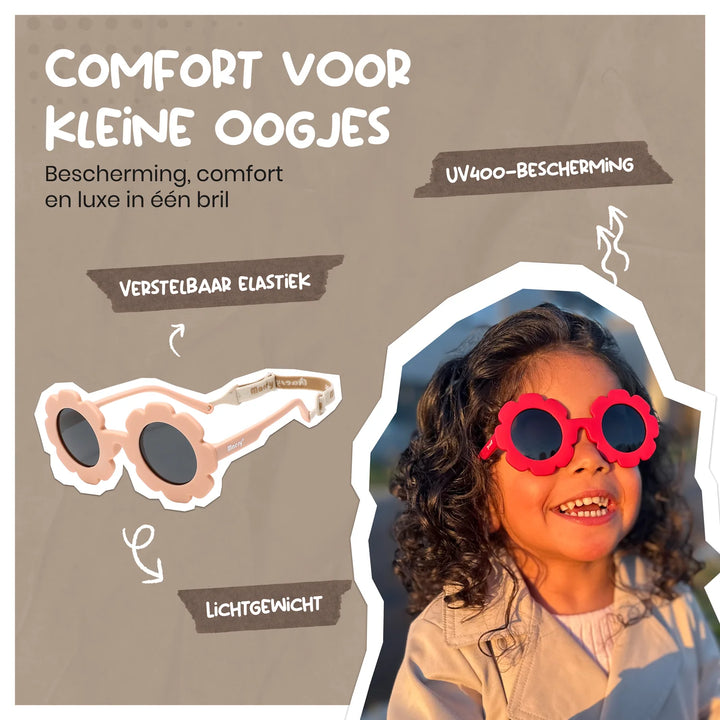 Maesy Peuter Zonnebril Fleur - 1 t/m 3 jaar - Flexibel Ecru 2
