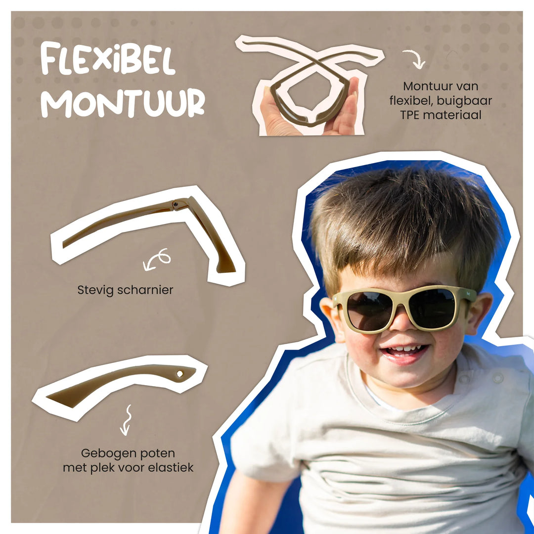 Maesy Peuter Zonnebril Luca - 1 t/m 3 jaar - Flexibel Groen 4