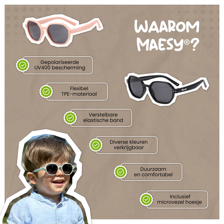 Maesy Peuter Zonnebril Yana - 1 t/m 3 jaar - Flexibel Bruin 7