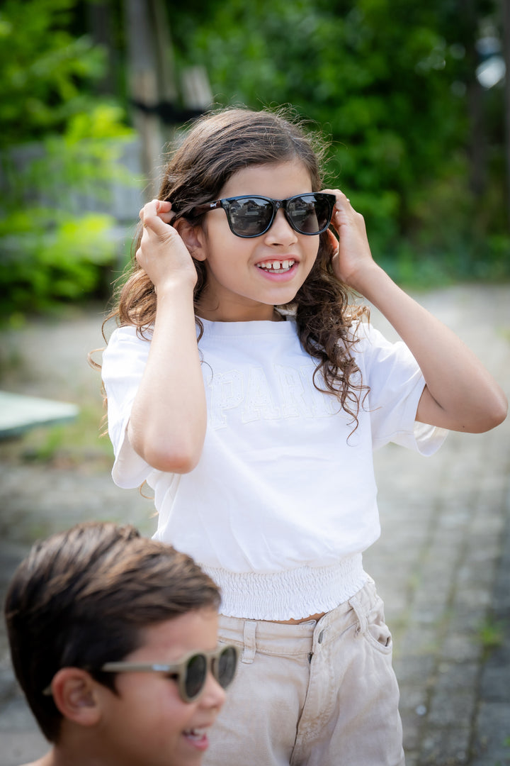 Maesy Kinder Zonnebril Yuki - 6 t/m 12 jaar - Flexibel Zwart 9