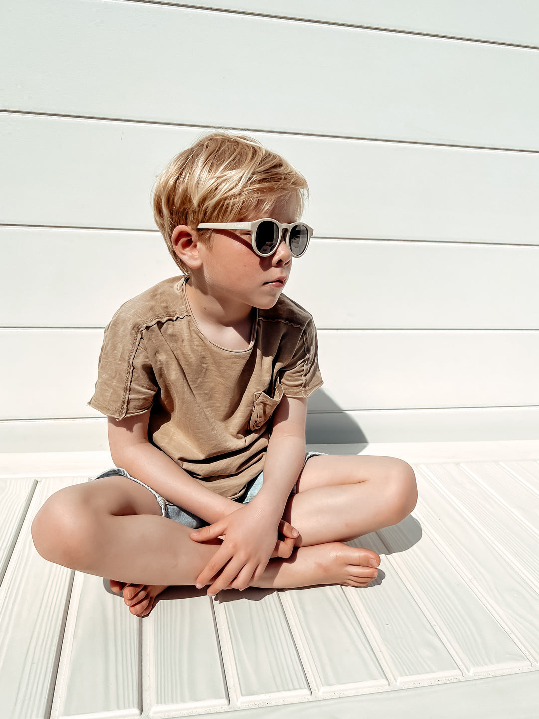 Maesy Kleuter Zonnebril Faela - 3 t/m 6 jaar - Flexibel Ecru 9