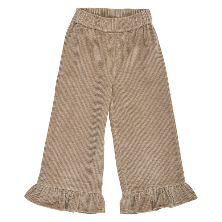 Müsli Corduroy Wide Leg Pants Walnut - Meisjebroek - Taupe 1
