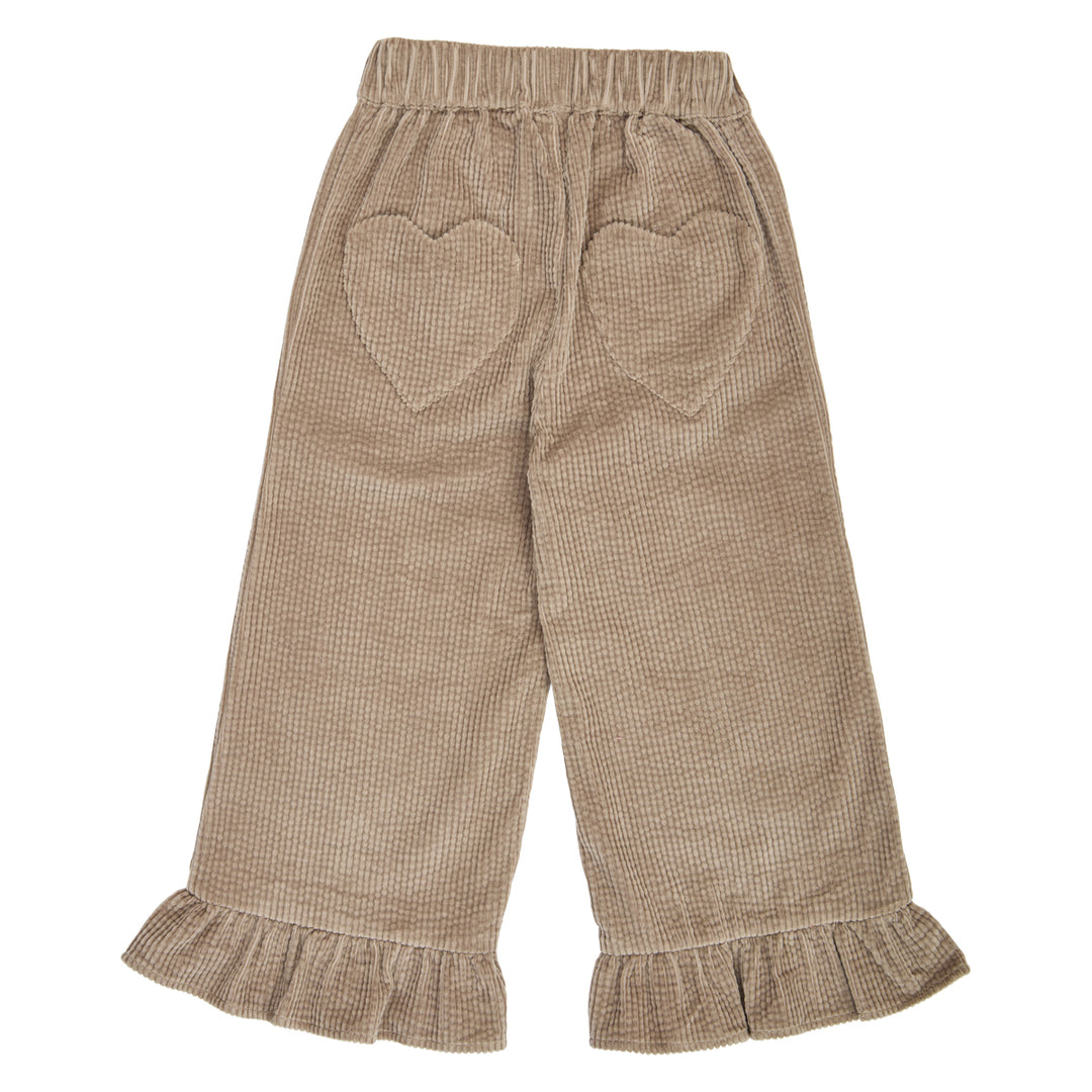 Müsli Corduroy Wide Leg Pants Walnut - Meisjebroek - Taupe 3