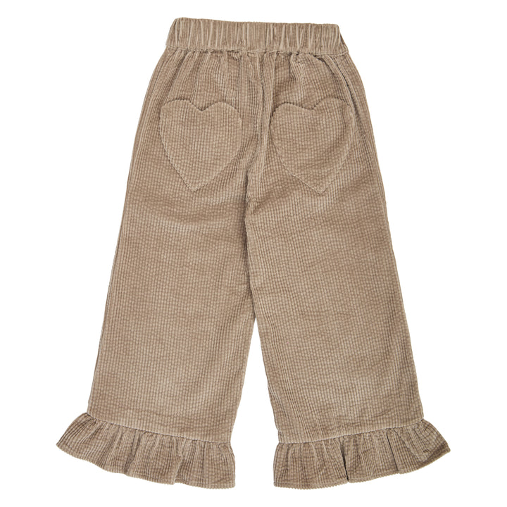 Müsli Corduroy Wide Leg Pants Walnut - Meisjebroek - Taupe 3