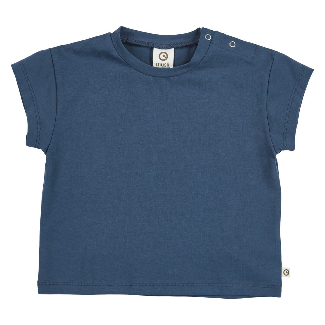 Müsli Cozy Me Shortsleeve Navy Baby - Baby Shirt - Navy 1