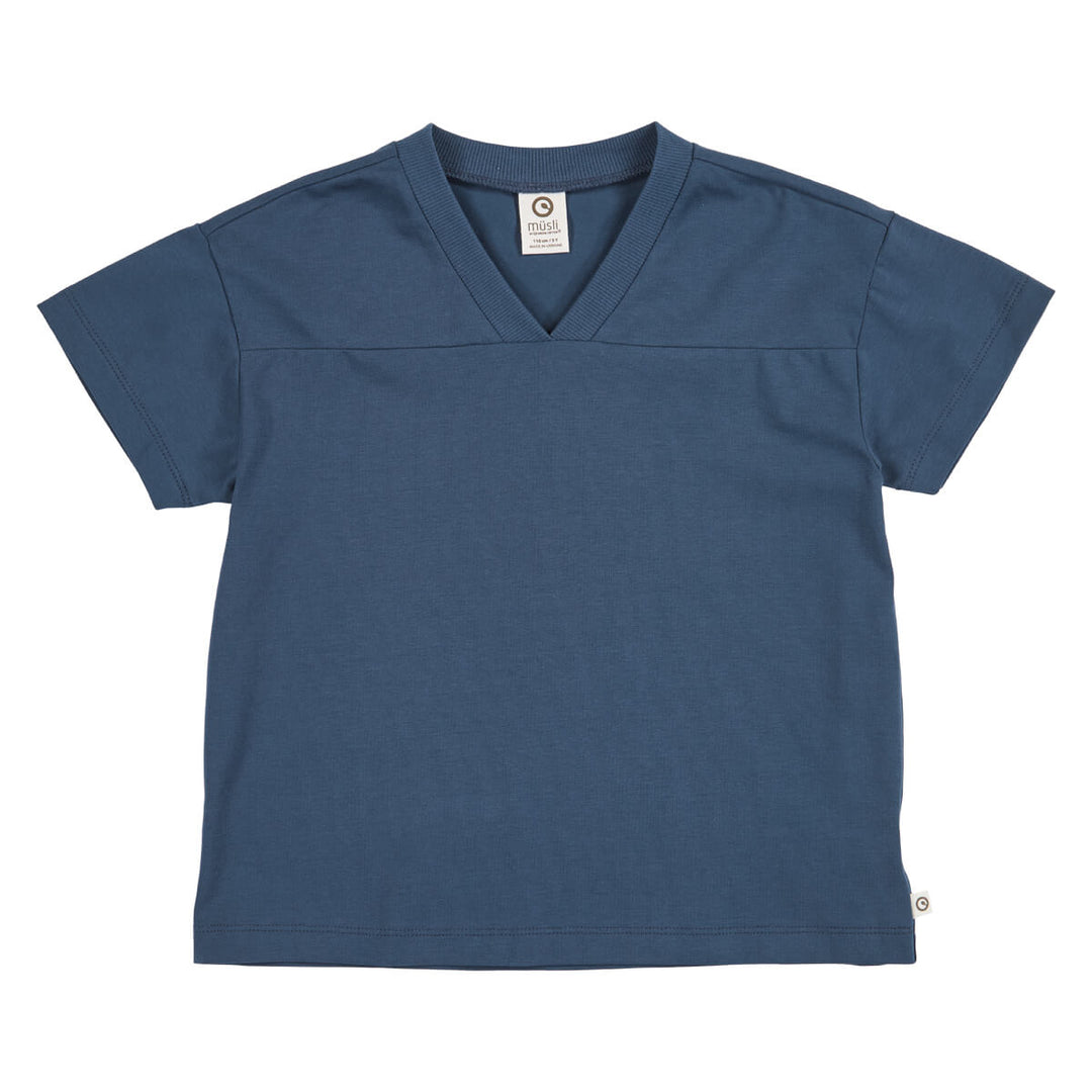 Müsli Cozy Me Shortsleeve Seam Tee - Jongensshirt - Navy 1