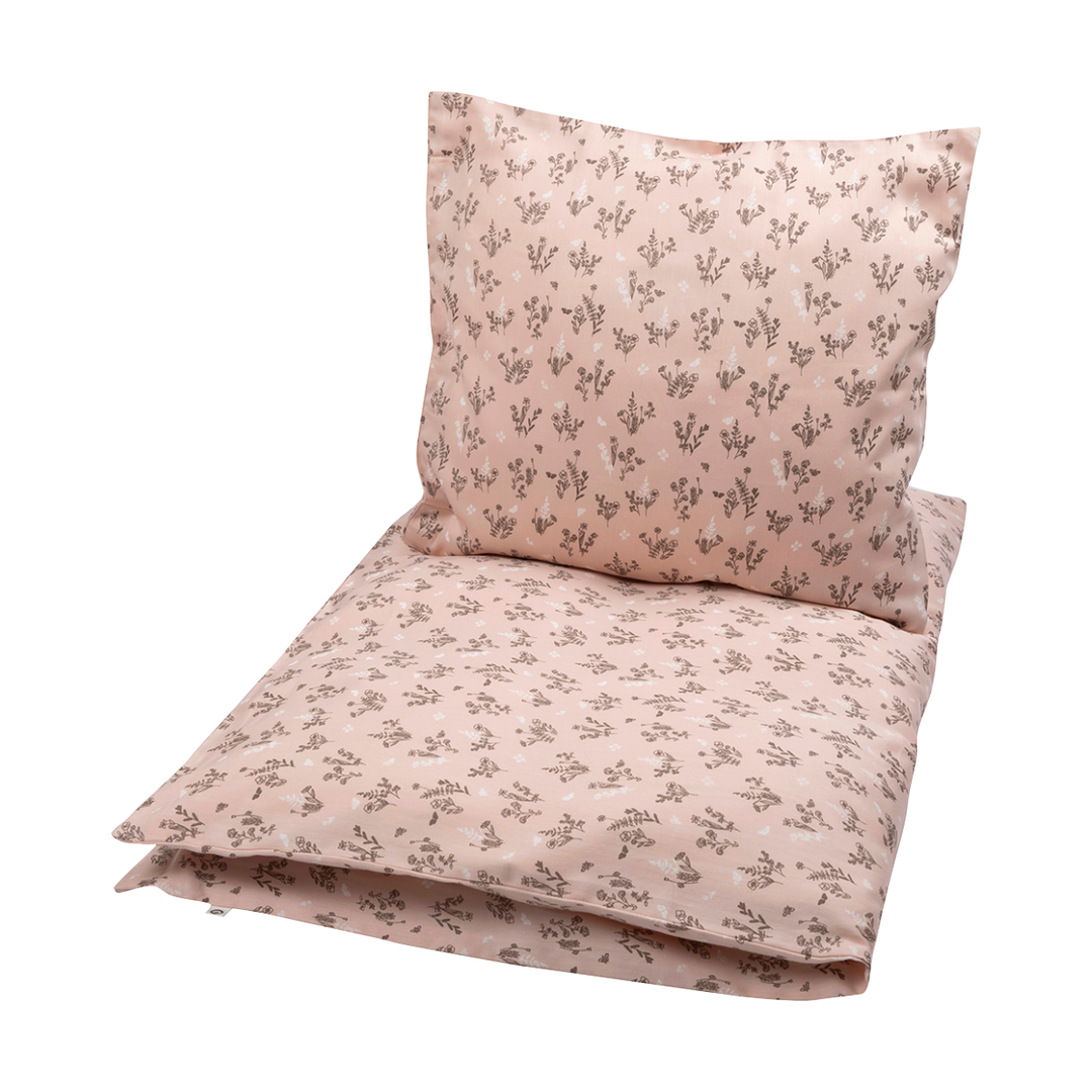 Müsli Flora Beddengoed Ledikant 100 x 140 cm - Roze 1