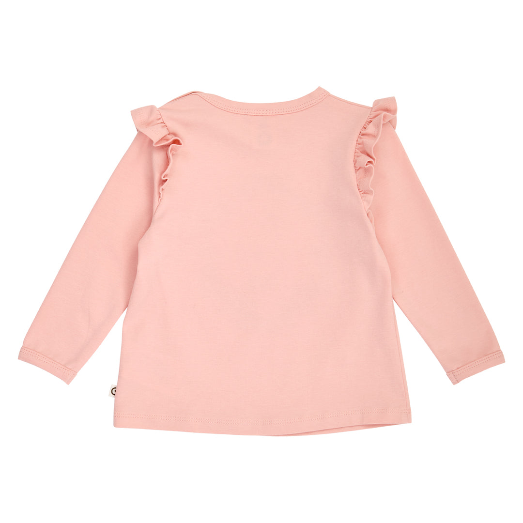 Müsli Heritage Frill Longsleeve Baby Shirt - Roze 2