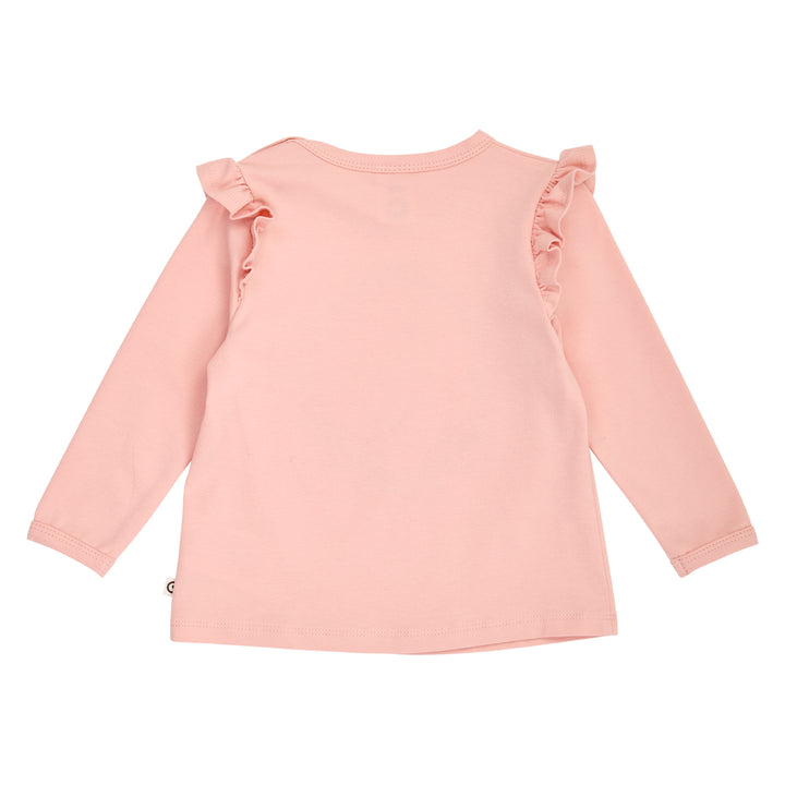 Müsli Heritage Frill Longsleeve Baby Shirt - Roze 2
