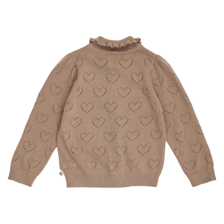 Müsli Knit Pointelle Heart Cardigan - Baby Meisjes Vestje 3