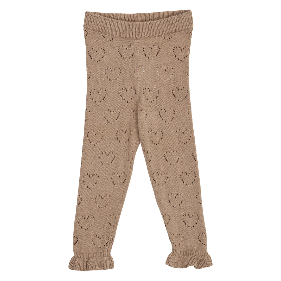 Müsli Knit Pointelle Heart Pants - Baby Meisjes Broek 1