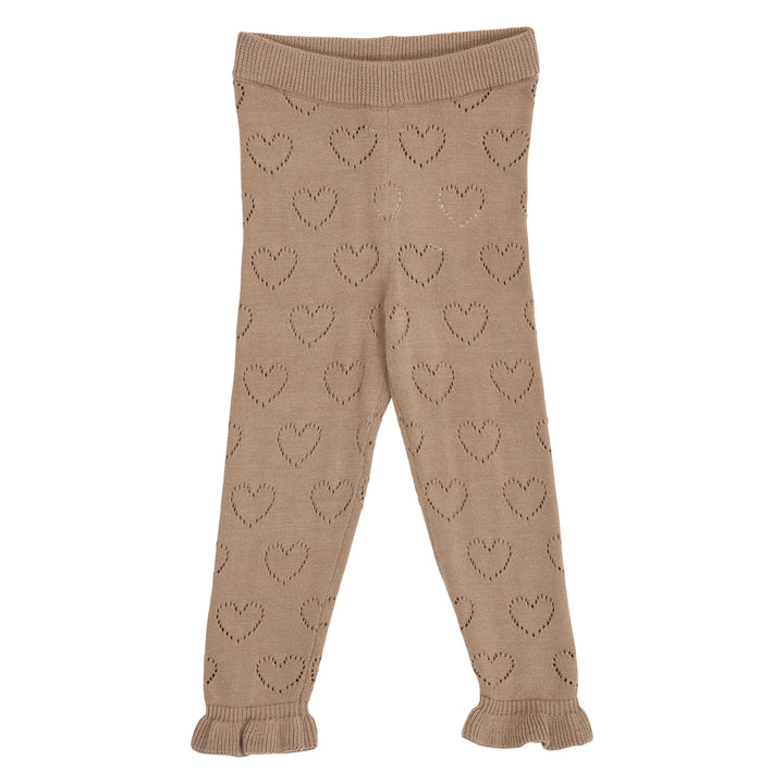 Müsli Knit Pointelle Heart Pants - Baby Meisjes Broek 1