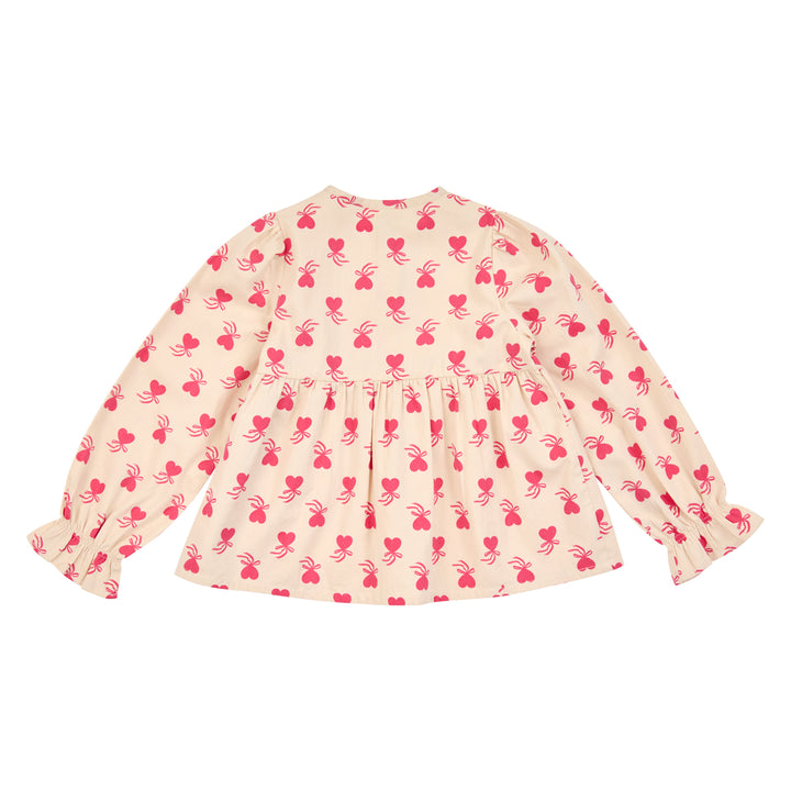 Müsli Love Letter Longsleeve Blouse - Meisjes Blouse - Ecru 2