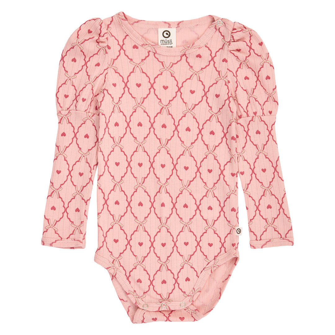 Müsli Love Puff Longsleeve Body - Baby Meisjes Romper 1