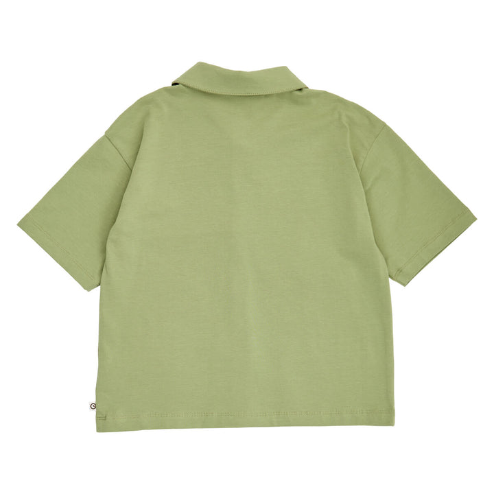 Müsli Natures Imprint Embroidery Shirt - Jongensshirt Groen 3