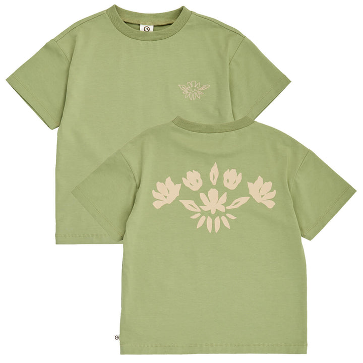Müsli Natures Imprint Embroidery Tee - Jongensshirt - Groen 1