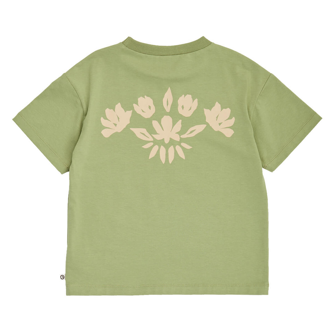 Müsli Natures Imprint Embroidery Tee - Jongensshirt - Groen 3