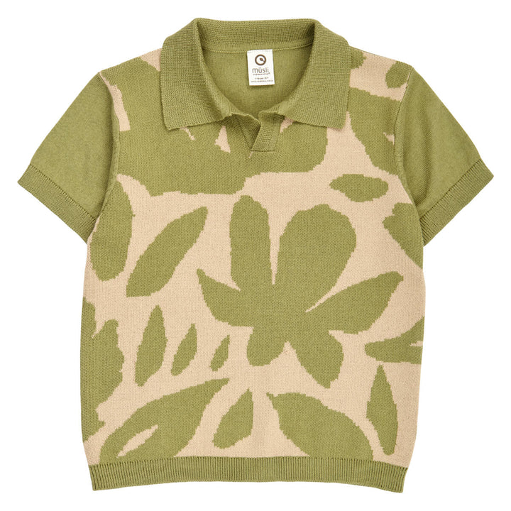 Müsli Natures Imprint Knit Jacquard Polo - Jongens Poloshirt 1