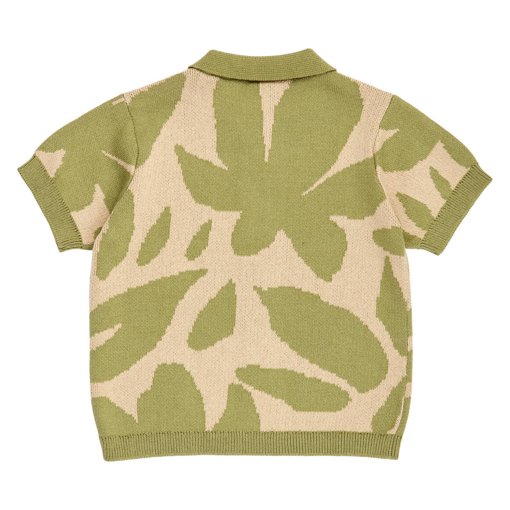 Müsli Natures Imprint Knit Shirt Baby - Baby Blouse - Groen 2