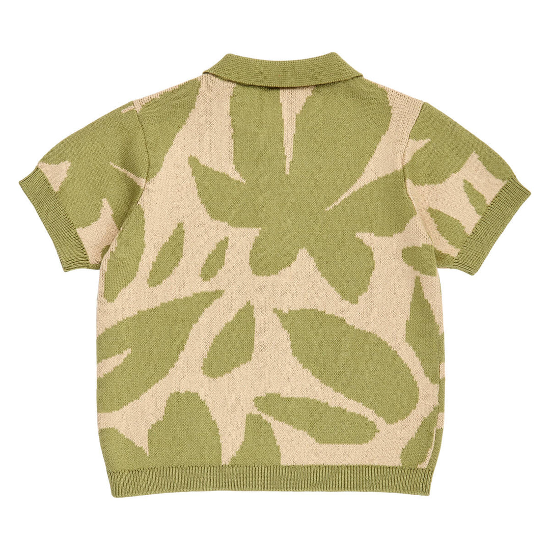Müsli Natures Imprint Knit Shirt Baby - Baby Blouse - Groen 2