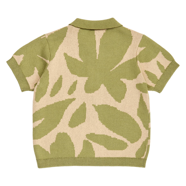 Müsli Natures Imprint Knit Shirt Baby - Baby Blouse - Groen 2