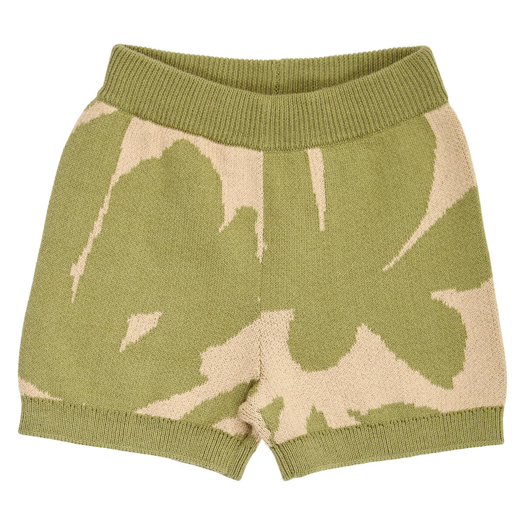 Müsli Natures Imprint Knit Shorts Baby - Baby Broekje Groen 1