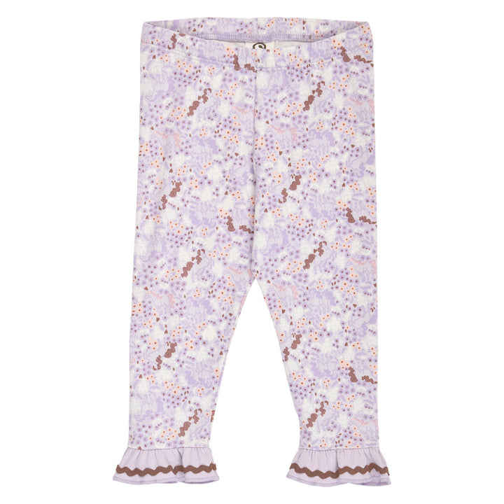Müsli Prairie Frill Leggings - Baby Meisjes Legging - Lila 1