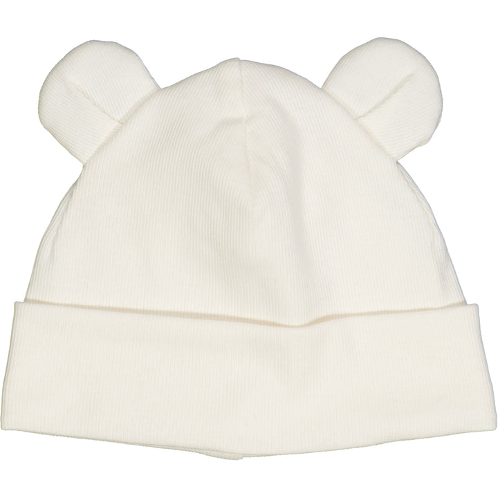 Müsli Rib Bear Beanie Balsam Cream - Newborn Muts - Wit 1