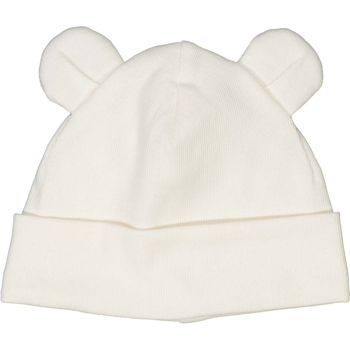  Müsli Rib Bear Beanie Balsam Cream - Newborn Muts - Wit 2