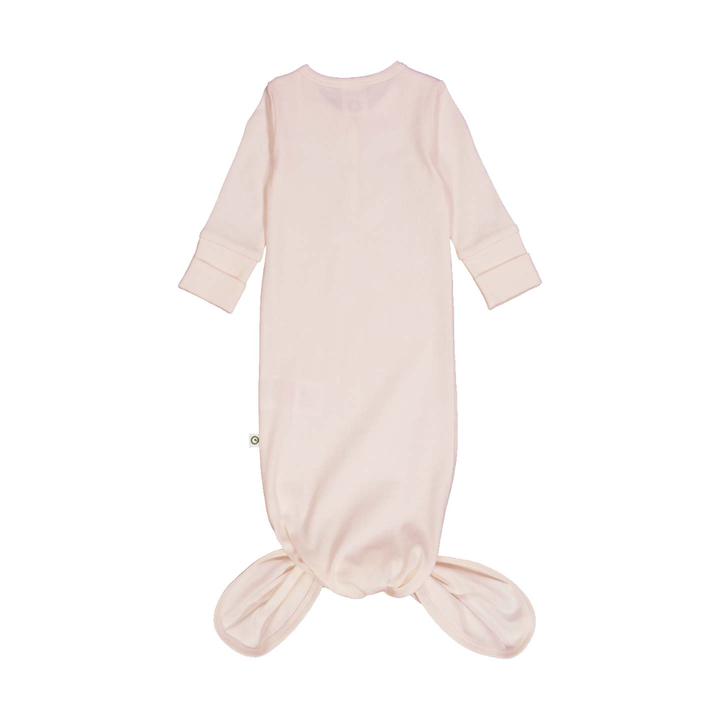 Müsli Rib Knot Gown Nightingale - Newborn Slaapzakje - Roze 3