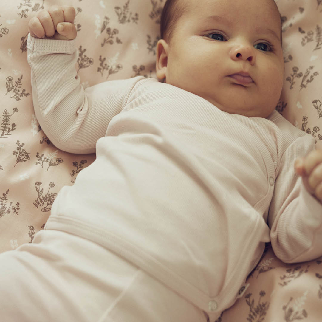 Müsli Rib Longsleeve Cardigan Balsam Cream - Newborn Vestje 3