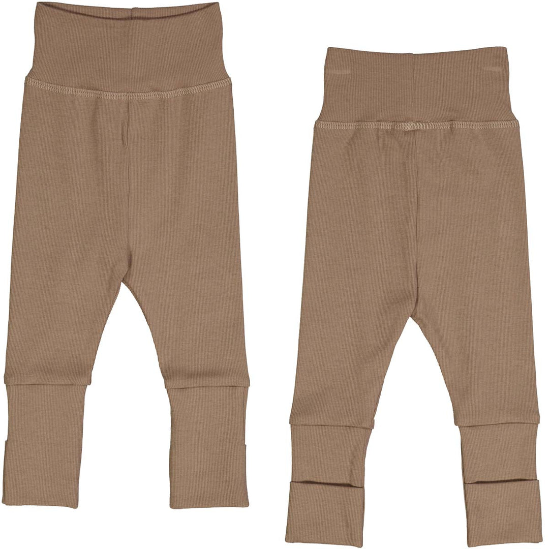 Müsli Rib Pants Walnut - Newborn Baby Broekje - Bruin 1